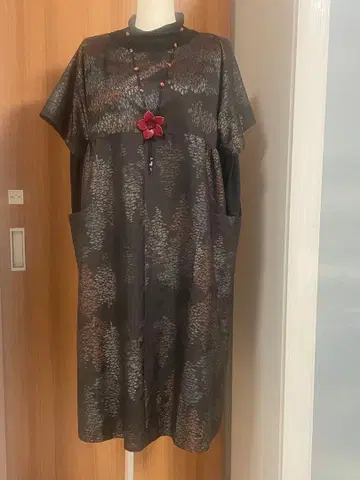 기모노 리메이크 434 오시마 명주 원피스/사이즈 free