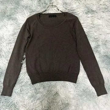 [ 울트라 웜 ] 언타이틀 울 100% 니트 스웨터 브라운 M