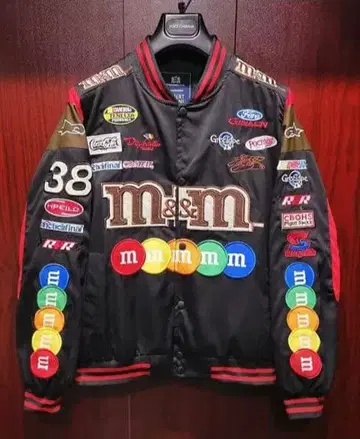 택 포함 미사용 새상품 ROBERT CAVANI/m&m's/스타디움 점퍼