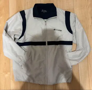 Champion 나일론 자켓 S 화이트/네이비
