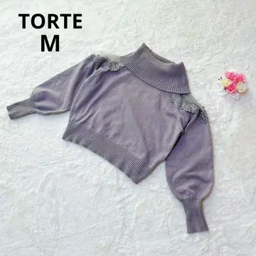 톨테 어깨 레이스 오프 터틀 니트 고급 페미닌 꽃무늬 스웨터 여성용