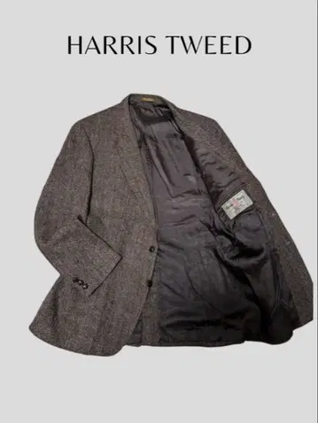 해리스 트위드 테일러드 자켓