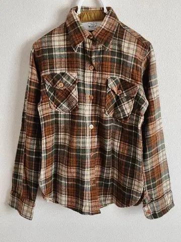 70s 80s 울 리치 울 셔츠 USA 제 올드 빈티지