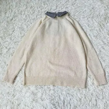 mila 미라 오웬 도킹 니트 스웨터 체크 셔츠