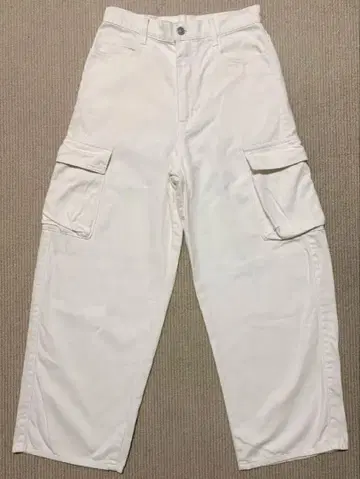 LOUNIE 화이트 카고 팬츠 38
