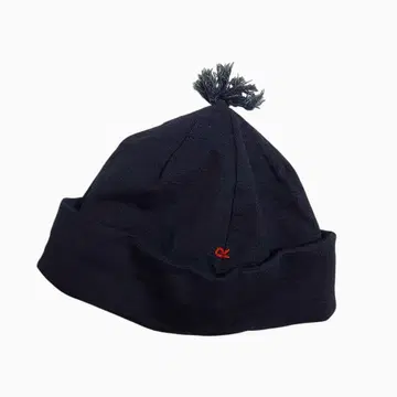 새상품 빈티지 45rpm 인디고 니트 모자 R 자수 코튼 일본제