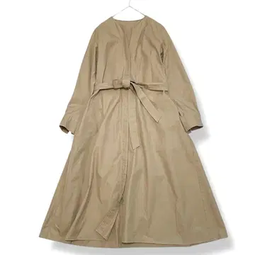 H BEAUTY&YOUTH 베이지 롱 셔츠 원피스 벨트 포함 S