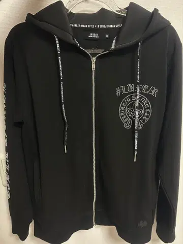 LUXE/R 러그 집업 후드티 큐빅