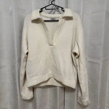 steven alan 화이트 V넥 스웨터