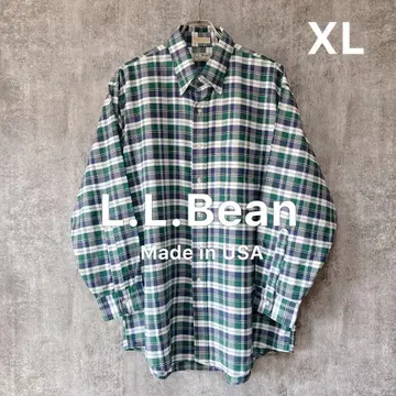 [ L.L.Bean ] USA제 빈티지 버튼 다운 체크 셔츠 XL