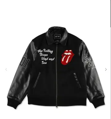 WIND AND SEA 롤링 스톤스 윈드앤씨 바시티 자켓