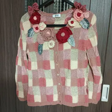 MOSCHINO 꽃 모티브 패치워크 니트