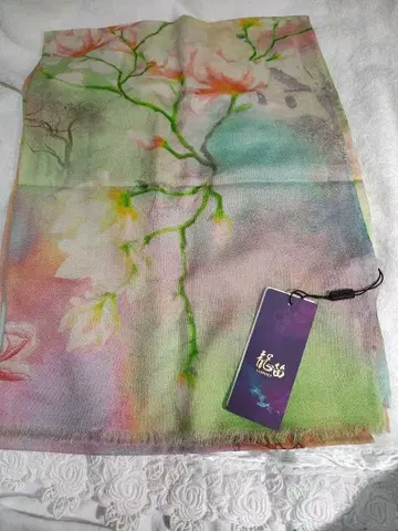 새상품 LONDEE 꽃무늬 양모 스톨 fairygrunge