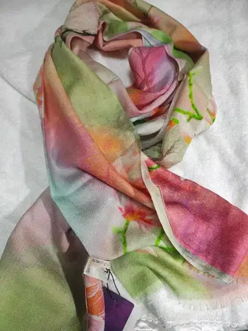 새상품 LONDEE 꽃무늬 양모 스톨 fairygrunge