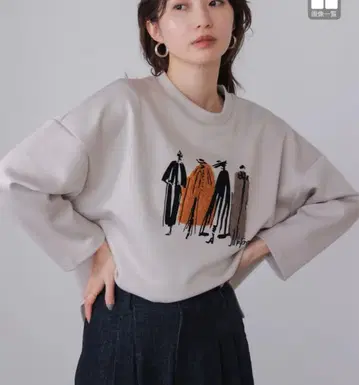 2025 가을/겨울 새상품 부즈루드 퍼 프린트 풀오버