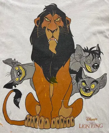 LION KING 스카 90s 티셔츠
