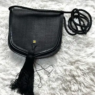 COMTESSE 컨테스 호스 헤어 숄더백 골드 금장 장식 태슬