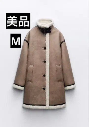 ZARA 더블 페이스 코트 무스탕 코트 즉시 발송 가능