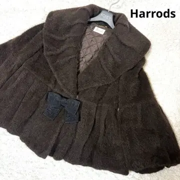 해롯 볼레로 알파카 울 숏코트 리본 3