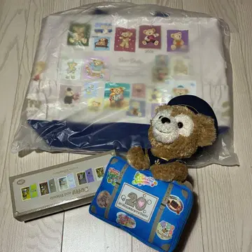 디즈니 더피 20주년 봉제 인형 백 피규어 세트