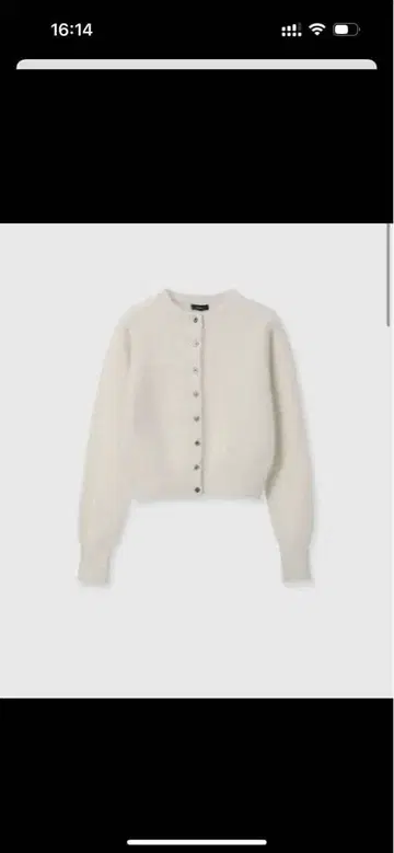 [ 새상품 ] anuans 아뉴앙스 라쿤 폭스 숏 가디건