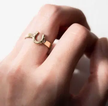 말편자 놋쇠 반지