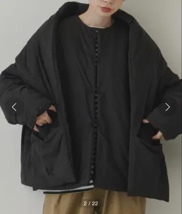 리브라큐 libra cue 포켓 머플러 포함 충전솜 숏코트 블랙