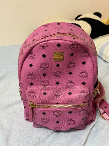 MCM 핑크 백팩