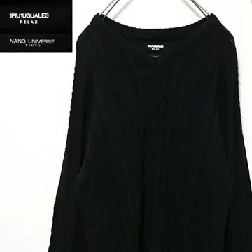 우노피우노우과레토레 릴랙스 나노 유니버스 콜라보 케이블 니트