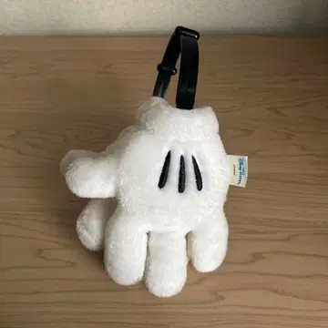 디즈니 손 모양 귀마개 화이트 봉제 인형 소재