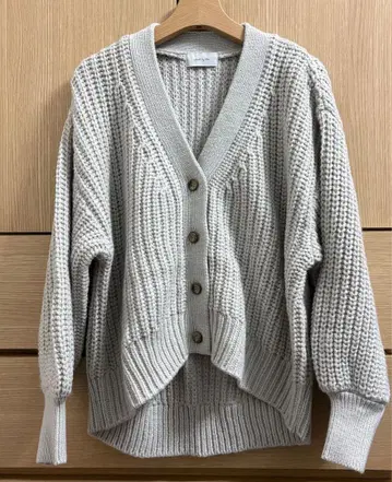 스튜디오 클립 3게이지 립 V넥 가디건