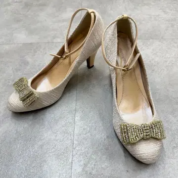 [ 새상품급 ] 베리코코 velikoko 라메 펌프스 24.5cm 결혼식