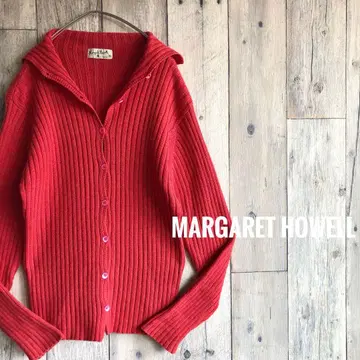 MARGARET HOWELL 마가렛호웰 니트 가디건 리브