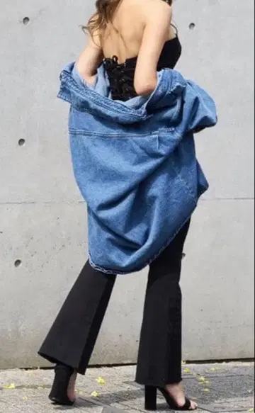 anelaTokyo 데님 긴팔 셔츠