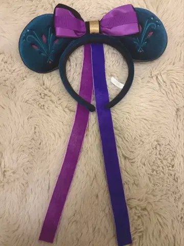 [ 택 포함 새상품 ] 엘사 머리띠 판타지 스프링스 아나와 눈의 여왕