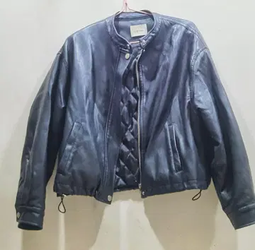 블랙 가죽 자켓