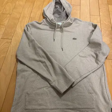 LACOSTE 라코스테 후드티 후디 원포인트 로고 베이지 M