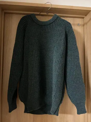 아란 크라프트 100% 울 스웨터 M