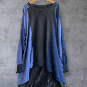 [ osmosis ] 절개 바이컬러 튜닉