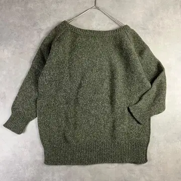 EFFE BEAMS 빔즈 오버 사이즈 니트 보드넥 일본제