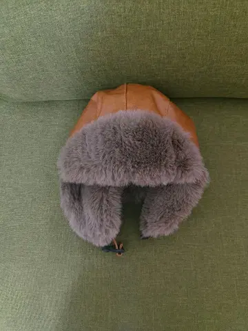 가죽 플라이트 캡 브라운 M