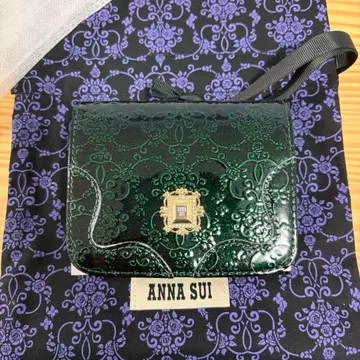 [새상품] 안나수이 루미 접이식 지갑 그린 미니 지갑
