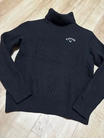 캘러웨이 Callaway 터틀넥 케이블 니트 스웨터