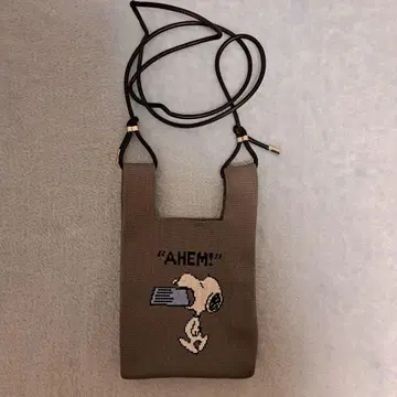 스누피 니트 숄더백 루트토트