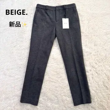 새상품 정가 2.7만 베이지 슬랙스 스트레이트 울 미실루엣 스트레치