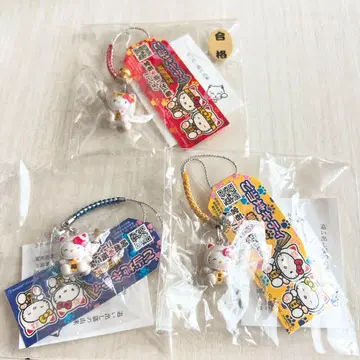 레어 헬로키티 고장 키티 스트랩 후쿠오카 한정판 미야와카 오이타시 고양이