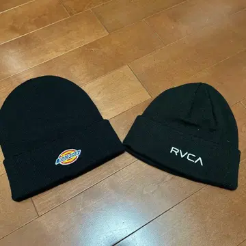 RVCA 디키즈 블랙 니트 모자 2개 세트