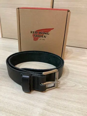RED WING (레드윙) 가죽 벨트 32인치 블랙