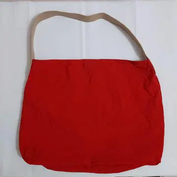 KBF 나일론 숄더 BAG 빨간색 가죽 절개