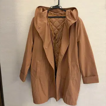 Nauw closet 브라운 롱 기장 마운틴 후드티